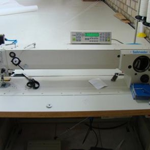 Heavy duty long arm 3 step zigzag sewing machine