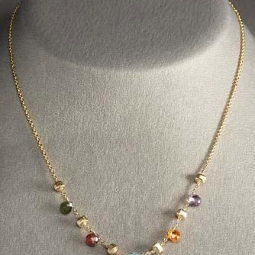 18k gold jewelry,gold necklace, 18k gold necklace,studded jewelry,gemstone