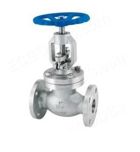 Flange pressure seal globe valve