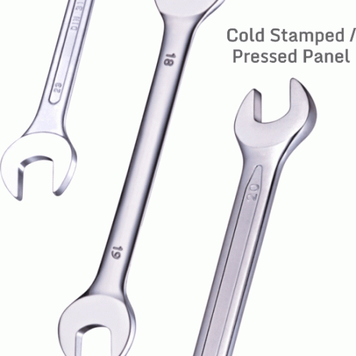 Double open end spanner long pattern - din 3110