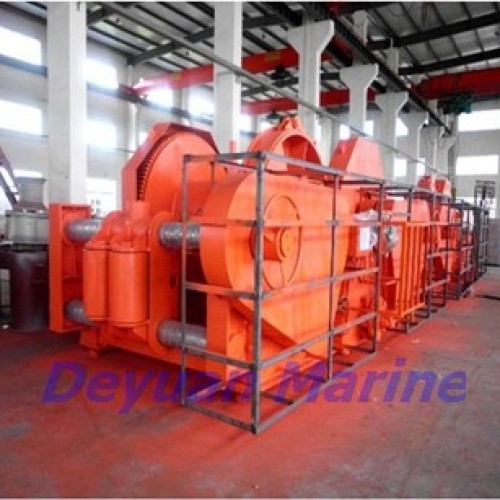 Hydraulic windlass mooring winch