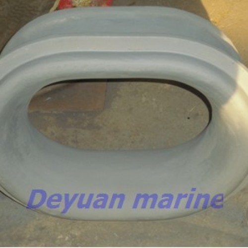 Marine chock bulwark and deck type