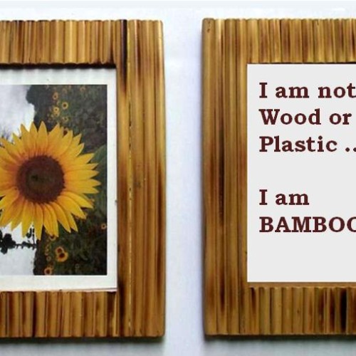 Bamboo photo frame