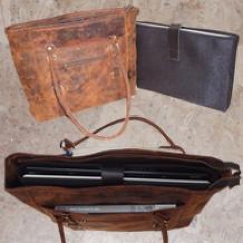 Vintage leather laptop bags