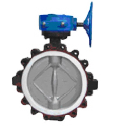 Ptfe lined  butterfly valve