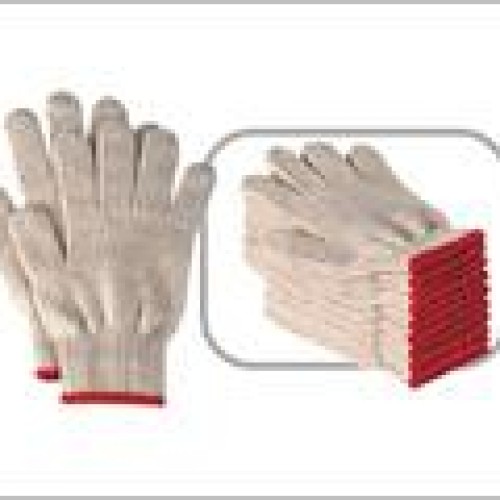 Cotton knitted work gloves
