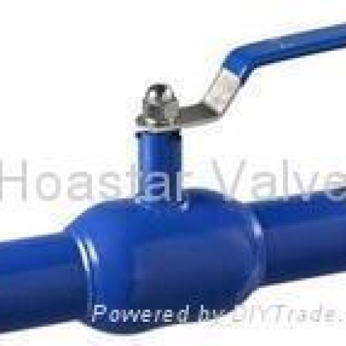 Fully welded ball valve