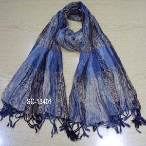Viscose jacquard oblong scarf of orient