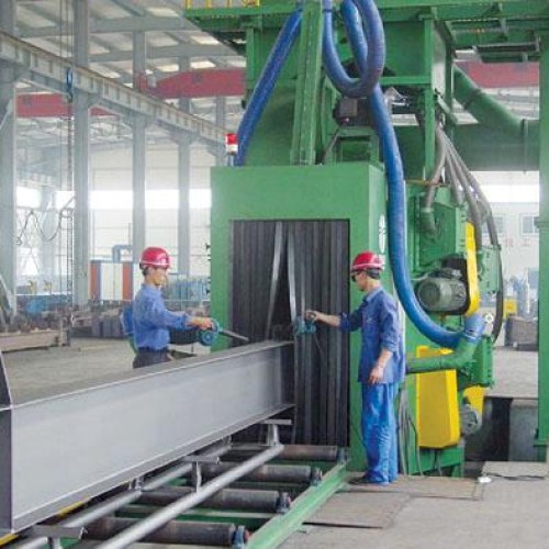 Steel plate shot blasting machine 