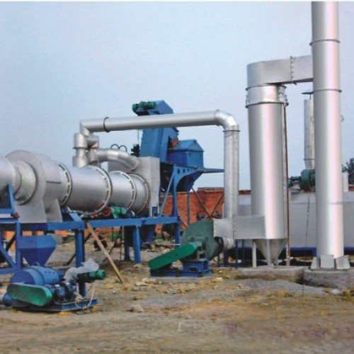 Continuous asphalt mixing plant