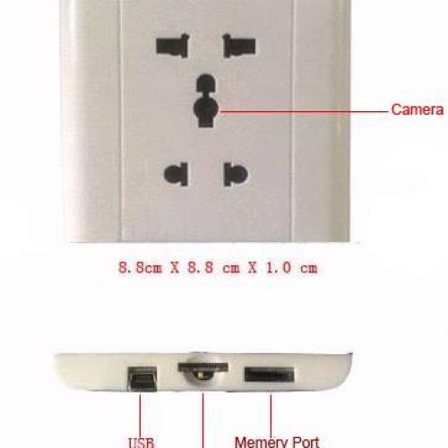 Power socket camera