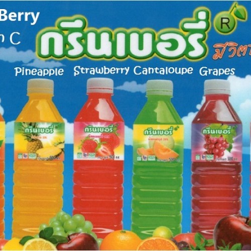 Fruit juice 25% in pet bottle, thai product