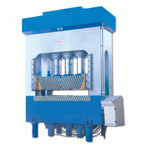 Hydraulic deep drawing press