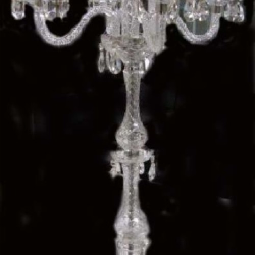 Crystal glass candelabra 