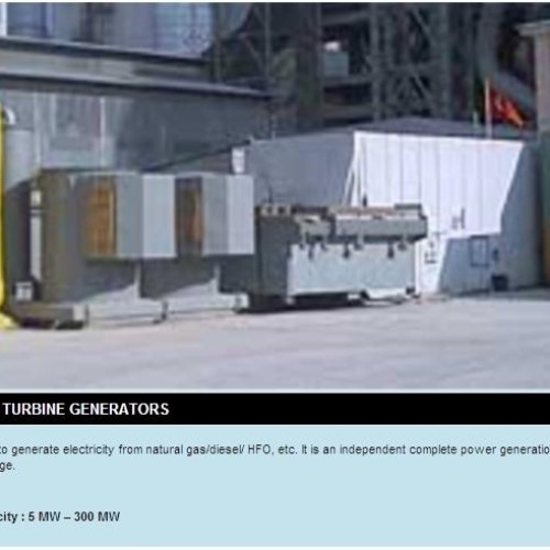 Gas turbine generators