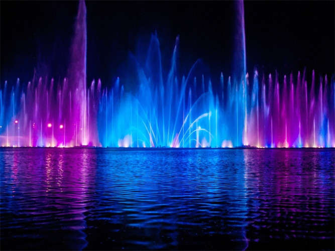 Musical fountain dancing water fountain with music