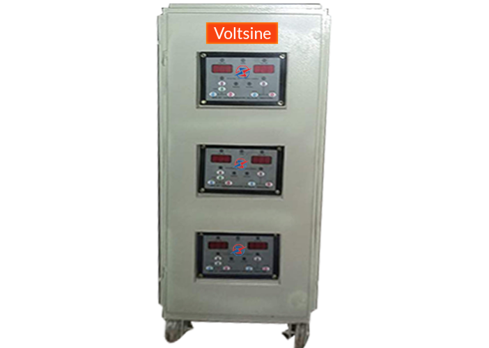 Three phase air cooled servo voltage stabilizer