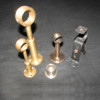 Stainless steel brass pole brackets