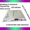 2-chn BNC to fiber video converter